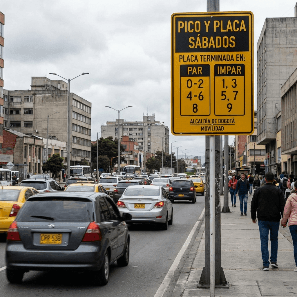 Nueva Medida: Pico y Placa los Sábados para Vehículos Foráneos en Bogotá